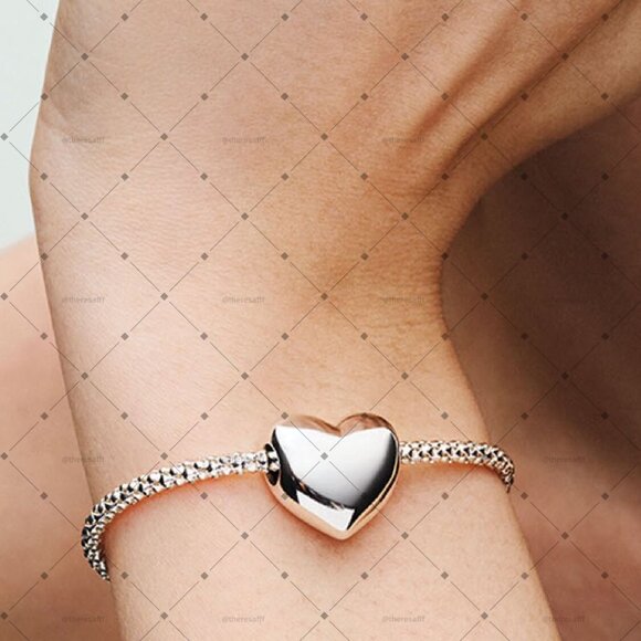 Pandora Be Love Engravable Large Heart Charm - Picture 5 of 7